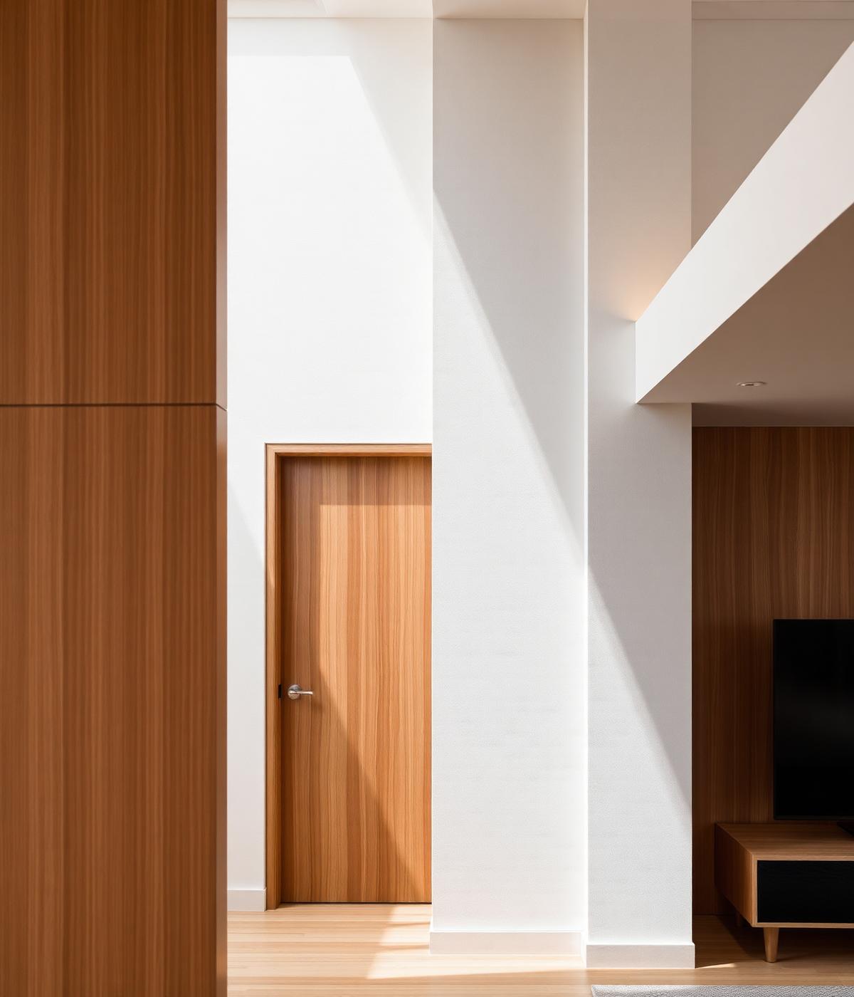 Détail d'intérieur résidentiel finement réalisé